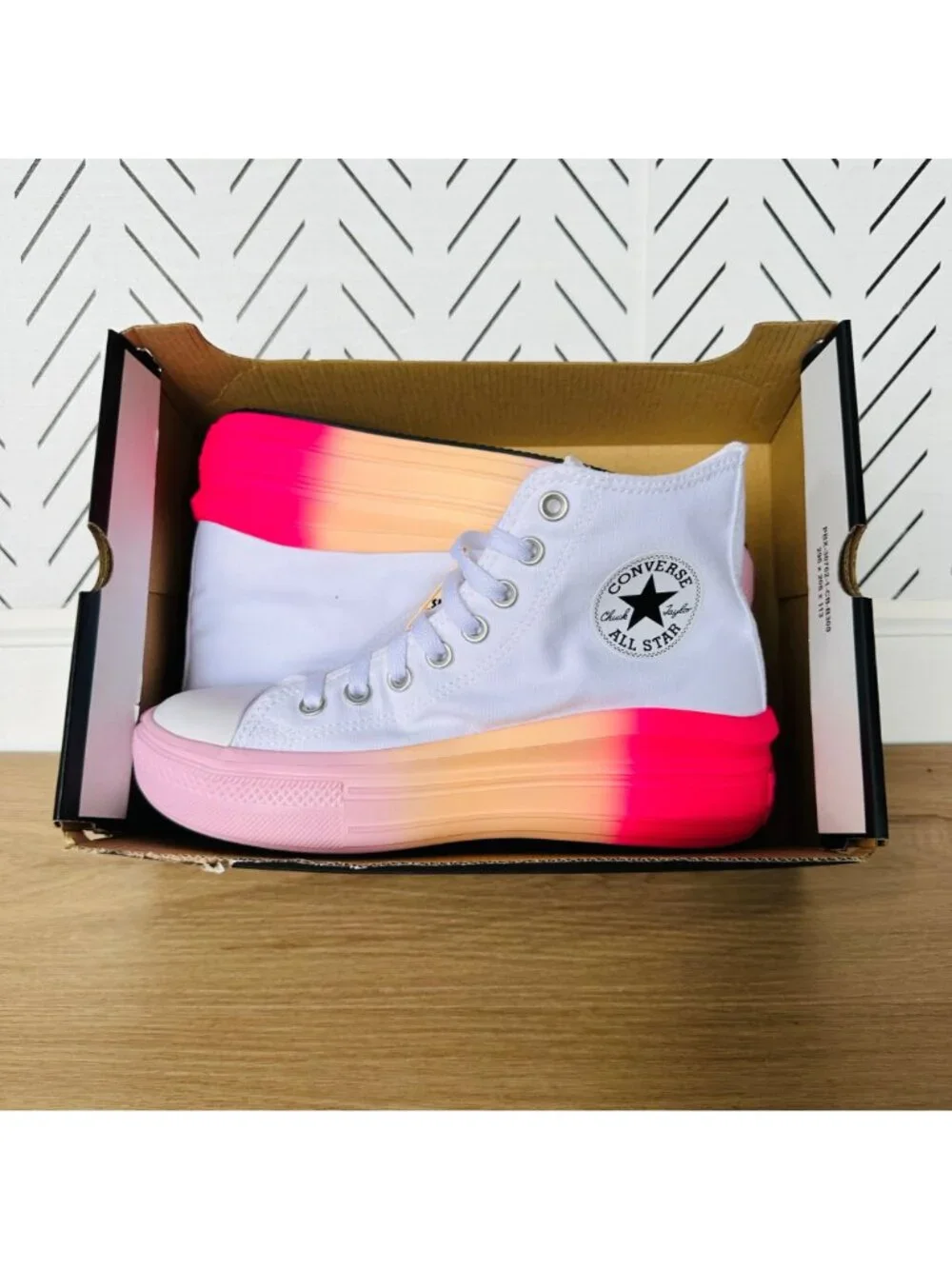 Converse Chuck Taylor Move Platform Ombre Sz 5.5 Big Kids Shoes Sneakers A07372C